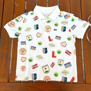 Lacoste Boy's Short Sleeve Polo Shirt in Size 6 EUC